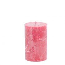 Durchgefärbte Kerzen Rosa 60x100mm 4St