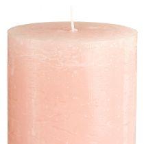 Artikel Rosa Stumpenkerzen 85×150mm, durchgefärbt, 2er Set, ideal für Dekoration & Romantik