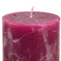 Artikel Stumpenkerzen Set Rosa & Berry Farben, 70x100mm, Lange Brenndauer, 12er Pack, Ideal für Deko & Geschenk
