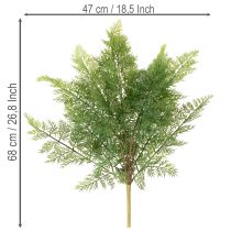 Artikel Künstlicher Farnzweig mehrfach verzweigt grün 68cm