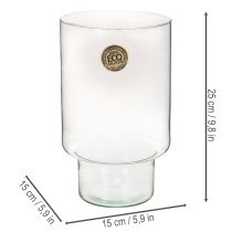 Artikel Glasgefäß Zylinder Eco Glas 25cm