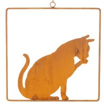 Artikel Edelrost Deko Katze Rostdeko zum Hängen 24,5cm
