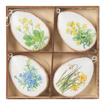 Artikel Ostereier mit Frühlingsblumen ideal für Osterstrauß oder Fenster 8cm 8 St
