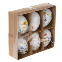 Artikel Ostereier Frühlingsmotive Blumen Motiv Hochwertige Osterdekoration 6cm 6St