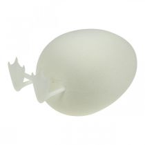 Artikel Deko Ei mit Beinen Osterei Weiß Tischdeko Osterfigur H25cm