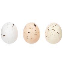 Artikel Dekorative Ostereier mit gesprenkelter Oberfläche für frühlingshafte Arrangements 3cm 24St