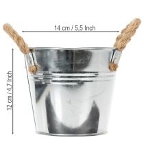 Artikel Eimer mit Seilgriffen Ø14cm H12cm