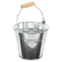 Artikel Eimer Ø12cm H10cm 8St. Zink glänzend
