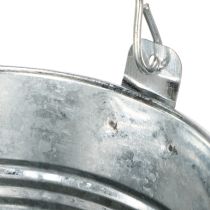 Artikel Eimer Ø12cm H10cm 8St. Zink glänzend