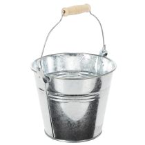 Artikel Eimer Ø14cm H12cm 6 St. Zink glänzend