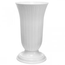Floristik24 Einstellvase Lilia Weiß Kunststoff Vase Ø28cm H48cm