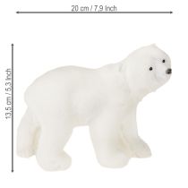 Artikel Eisbär Deko Figuren stehend und sitzend Weiß 16/20cm 3St