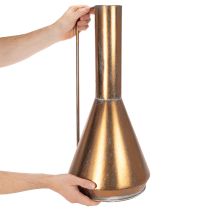 Artikel Elegante Bodenvase Vintage-Stil Orientalisch Kupferfarben Metall Dekokanne Ø27cm H58cm