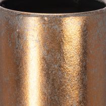 Artikel Elegante Bodenvase Vintage-Stil Orientalisch Kupferfarben Metall Dekokanne Ø27cm H58cm