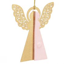 Artikel Engel Papieranhänger Weihnachten Apricot Gold 12cm 4er Set