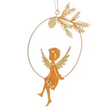 Artikel Engel Deko Ring Metall Rost Weihnachtsdeko 23,5x16,5cm 3 St