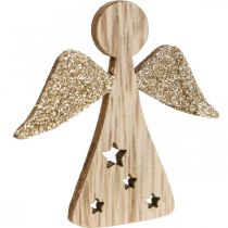 Streudeko Engel Holz Tischdeko Weihnachten 5cm 48St