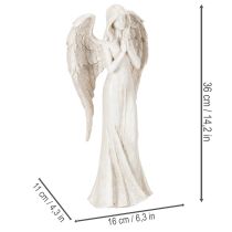 Artikel Engel Figur stehend und betend Dekoration 36cm