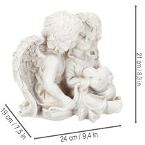 Artikel Engel Dekoration Kinderengel Paar mit Herz Skulptur 24cm