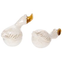 Artikel Keramik Ente Dekofigur für den perfekten Hingucker im Wohnzimmer 13cm 2St