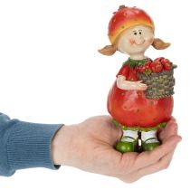 Artikel Erdbeermädchen Dekorationsfigur für Sommerdeko Niedliche Statue Wohnzimmer und Balkon 18cm