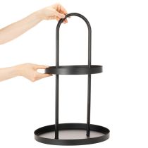 Artikel Metall Etagere doppelstöckig rund Dekotablett 58cm