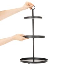 Artikel Etagere dreistöckig Metall Rund für mehrstöckige Tischdeko 61cm