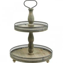 Artikel Deko Etagere Holz Pflanzen Etagere Vintage H47cm Ø34cm