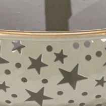 Artikel Deko-Etagere mit Griff Sternmotiv zweistöckig 49cm
