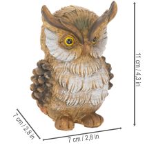 Artikel Eulenfigur Kleine Eule sitzend Dekoration 11cm