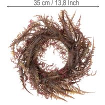 Artikel Künstlicher Kranz mit Farnzweigen Herbstdeko 35cm