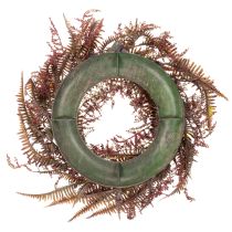 Artikel Künstlicher Kranz mit Farnzweigen Herbstdeko 35cm