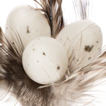Artikel Federzweig Deko Stecker mit Naturfedern Osterdeko für elegante Arrangements 37cm 12St