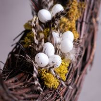 Artikel Federzweig Deko Stecker mit Naturfedern Osterdeko für elegante Arrangements 37cm 12St