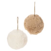 Artikel Deko Anhänger Pompon Kugel Christbaumschmuck 10cm