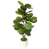 Artikel Künstliche Ficus lyrata 120 cm dekorativ für Wohnzimmer