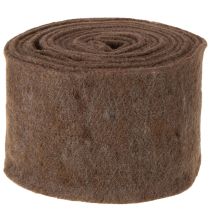 Artikel Filzband Wolle Braun 15cm x 5m für Deko und Basteln