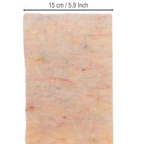 Artikel Filzband zweifarbiges Topfband aus Wollfilz Orange/Mehrfarbig 15cmx5m