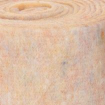 Artikel Filzband zweifarbiges Topfband aus Wollfilz Orange/Mehrfarbig 15cmx5m