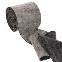 Artikel Topfband aus Wollfilz zweifarbig Grau/Schwarz 15cmx5m