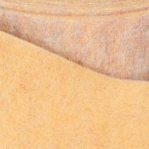 Artikel Filzband als zweifarbiges Topfband aus reiner Wolle Orange/Mehrfarbig 7,5cm 5m