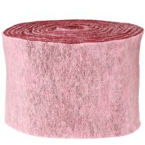 Artikel Filzband Dekoband Rosa Beere Wollfilz Zweifarbig 15cm 5m