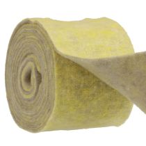 Artikel Filzband Wollband Topfband Dekoband Grau Gelb 15cm 5m