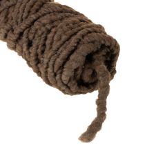 Artikel Flausch Mirabell Wollkordel Braun 25m Dekoband Floristik Basteln
