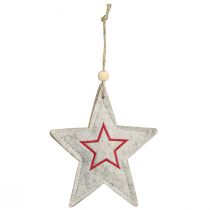 Artikel Filzsterne Christbaumschmuck Beige Rot 13cm 6er Set Deko