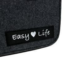 Filztasche „Easy Life“ 39cm x 22cm x 25,5cm Grau