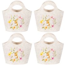 Artikel Filztasche mit bezauberndem Osterhasen geeignet für Frühling und Sommer 27cm 4St