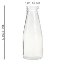 Artikel Flaschen Deko Glasflasche Flaschenvase Glas Ø8cm 22cm