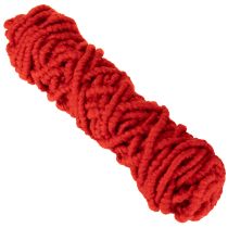 Artikel Flausch Mirabell Wollschnur mit Jute Wollkordel Rot 25m