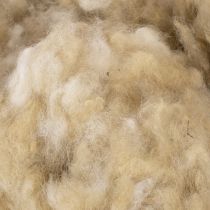 Artikel Naturwolle Beige Schafwolle lose zum Basteln und Dekorieren 250g
